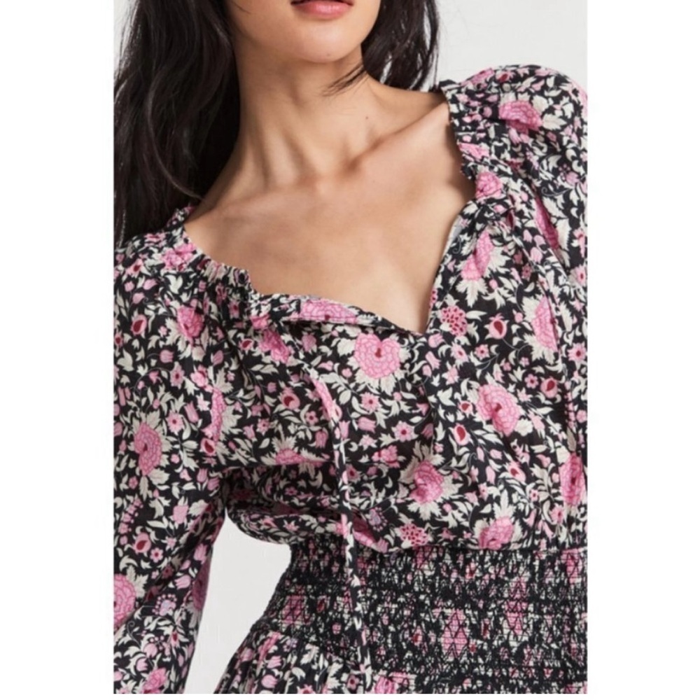 LOVESHACKFANCY Netra Dress in Raspberry Spice Lat… - image 3